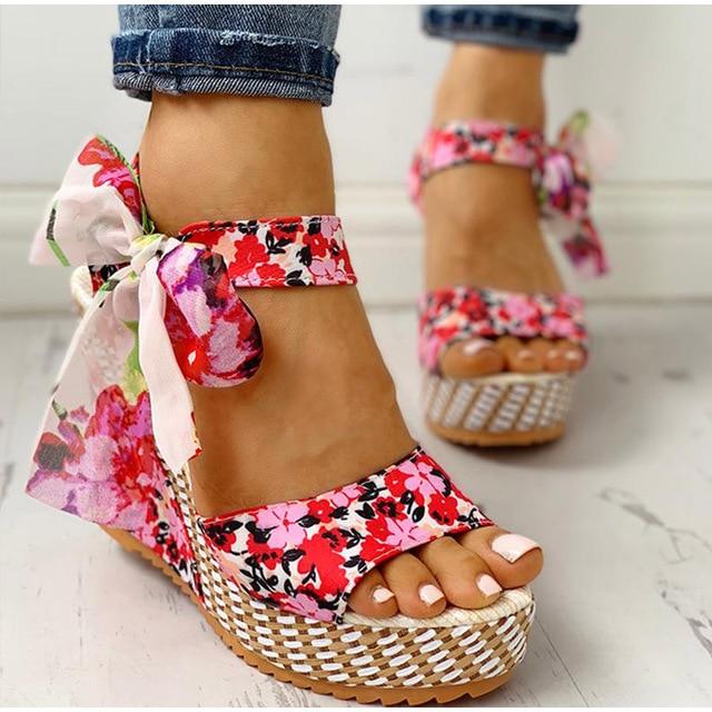 Marika® | Flower Platform Sandals