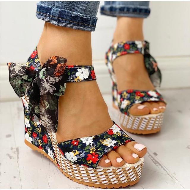 Marika® | Flower Platform Sandals
