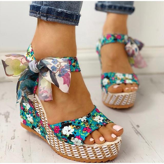 Marika® | Flower Platform Sandals