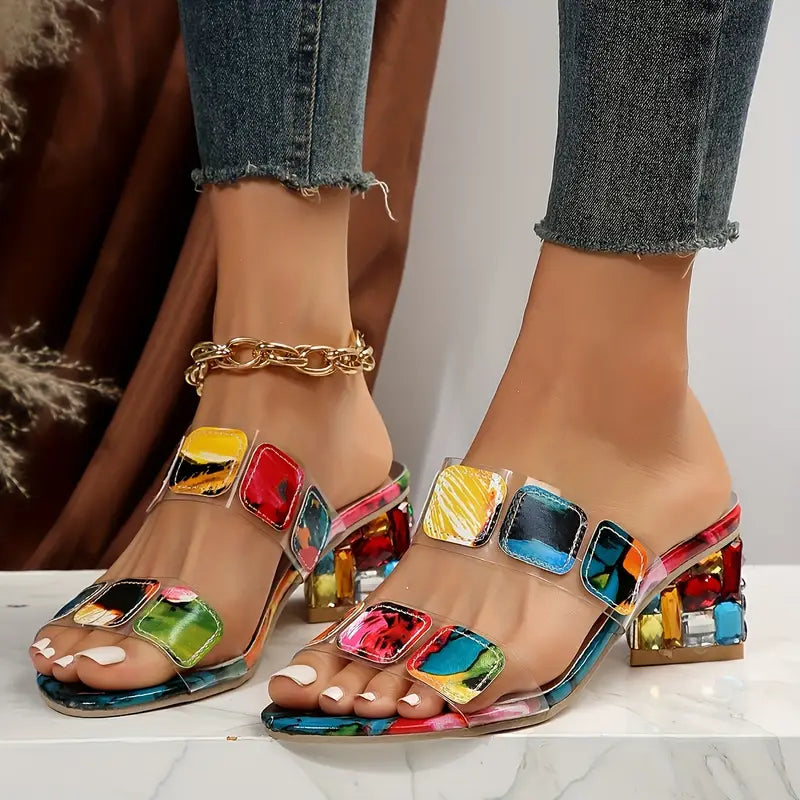 Sally® | Colorful orthopedic sandals with heels