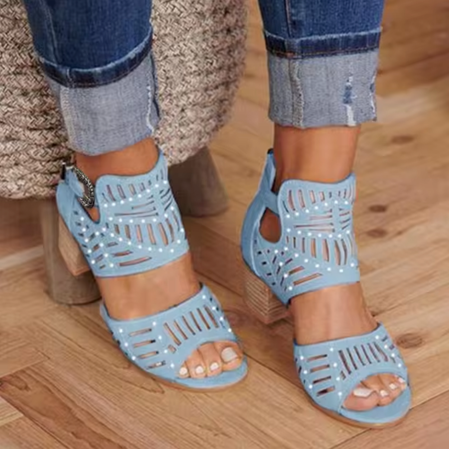 Holly® | Heeled Sandals With Hemstitch