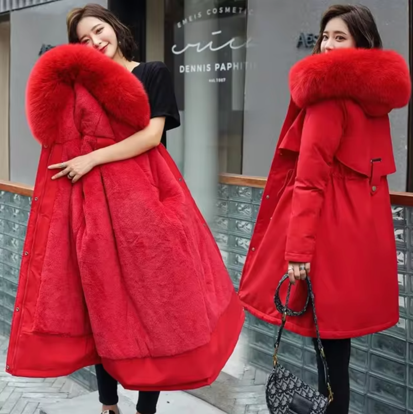 Beatriz® | Long wool coat with hood