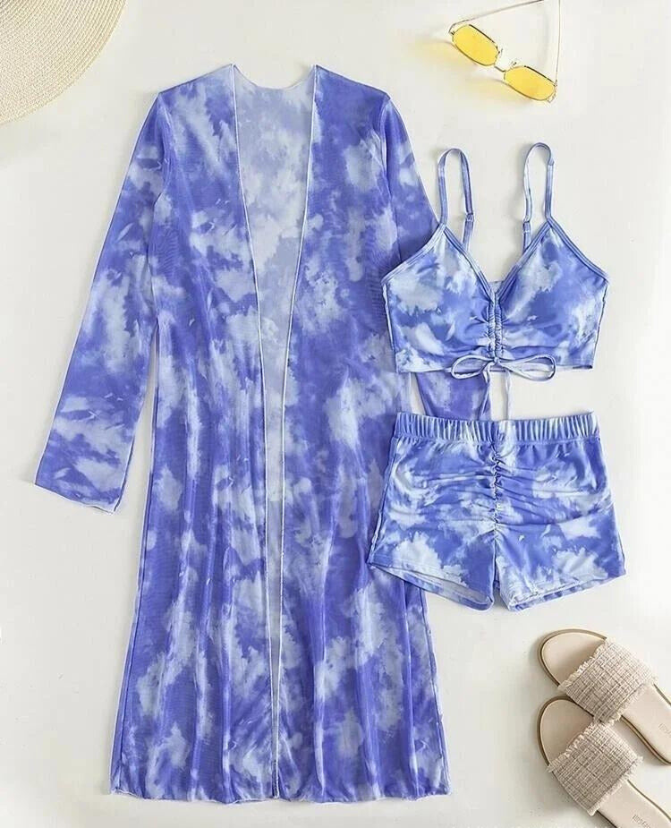 Olivia® | 3 in 1 bikini top + pants + kimono