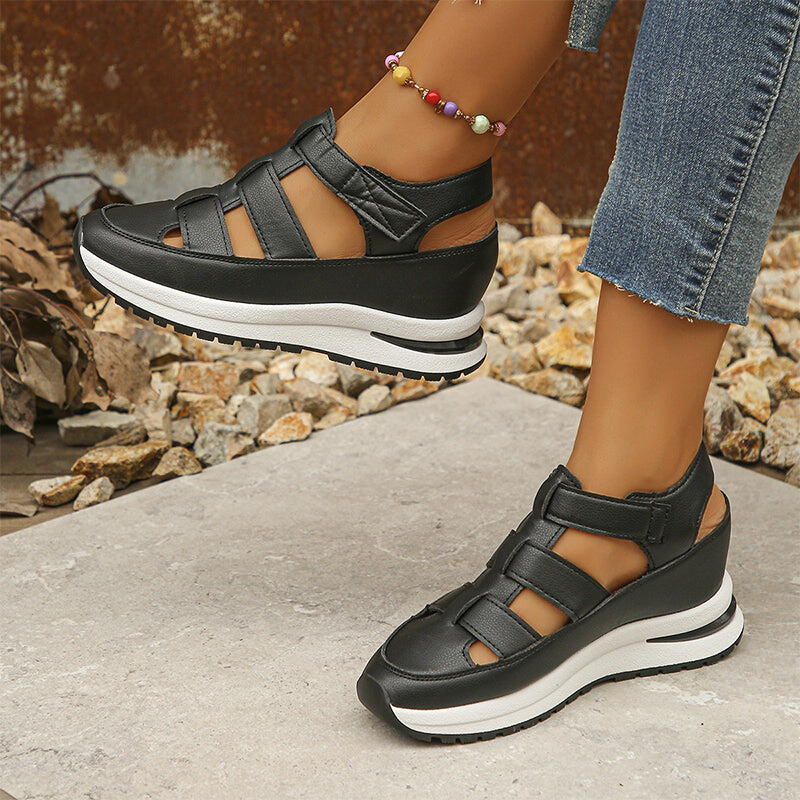 Renata® | Orthopedic sneaker sandals made of vegetable leather