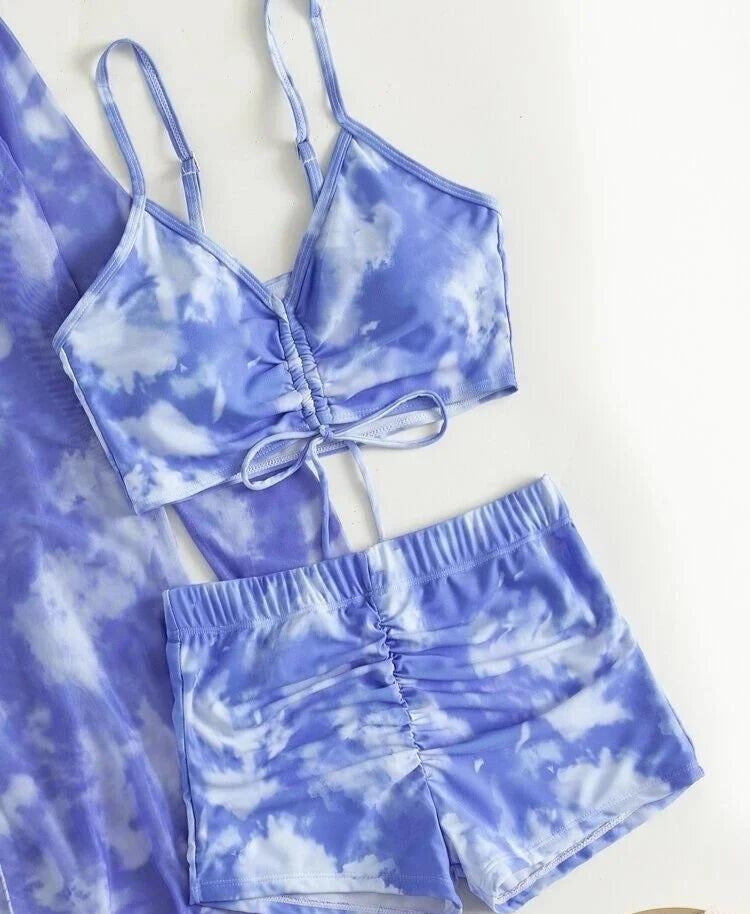 Olivia® | 3 in 1 bikini top + pants + kimono