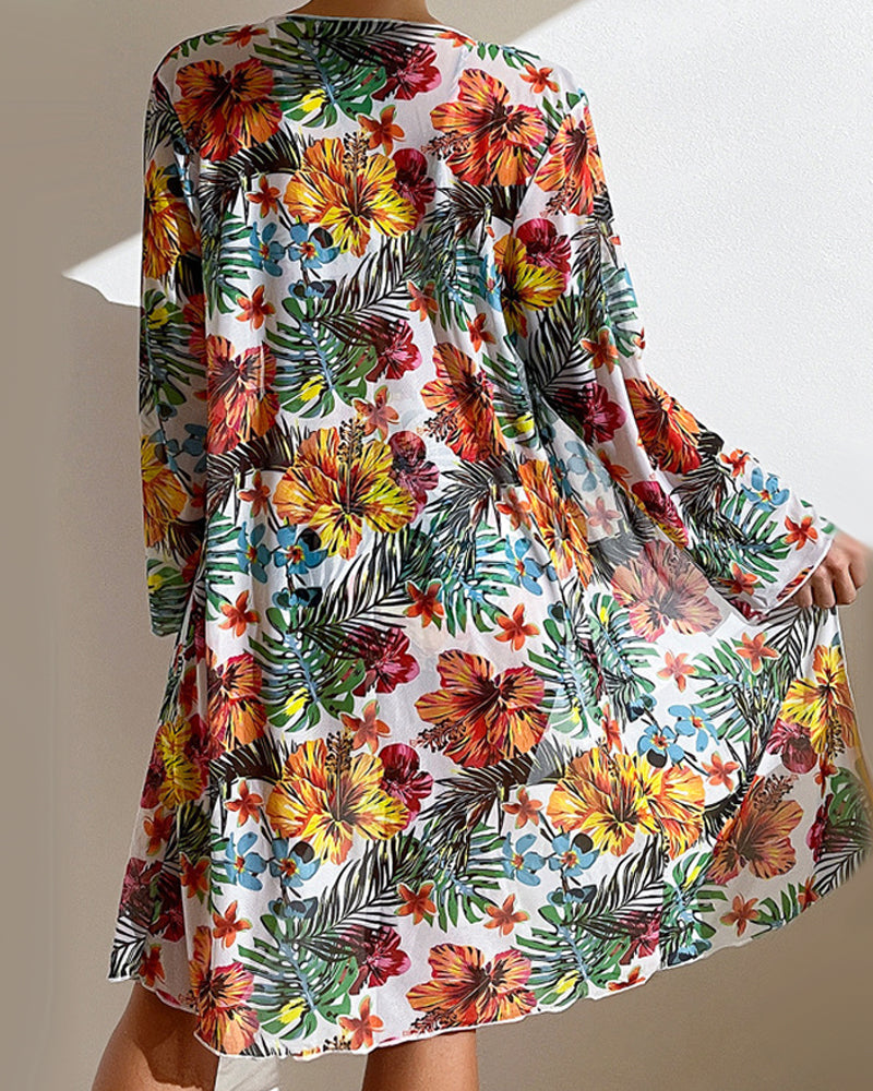 Angela® | Bikini and floral skirt