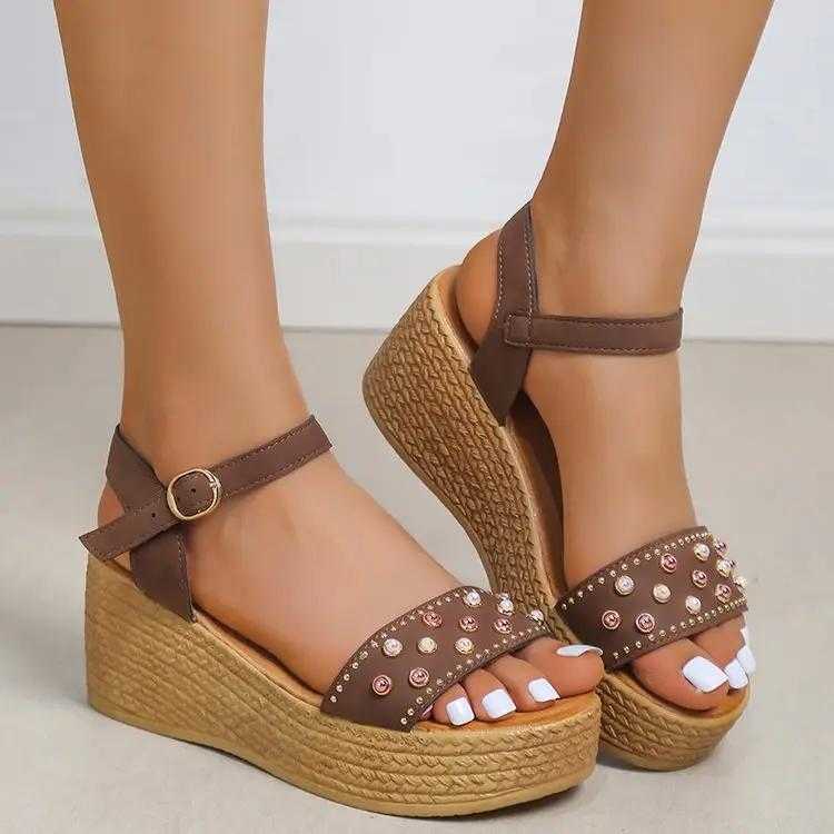 Sharon® | Chic Women Sandals Buckle Wedge