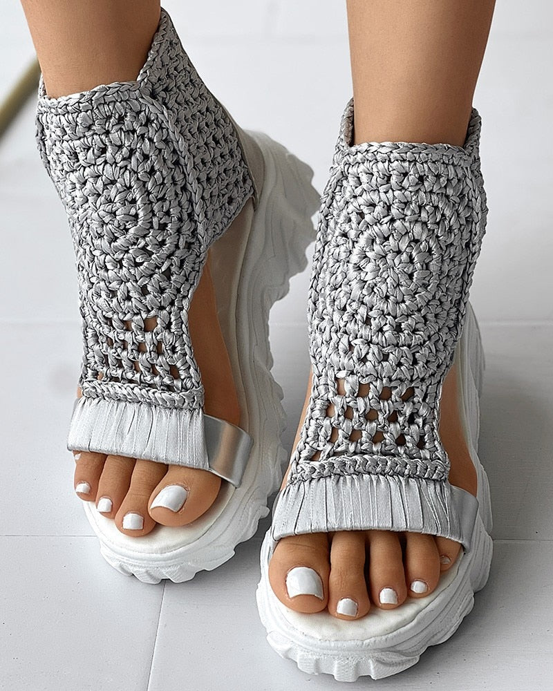 Juana® | Stylish Crochet Wedge Sandals For Women
