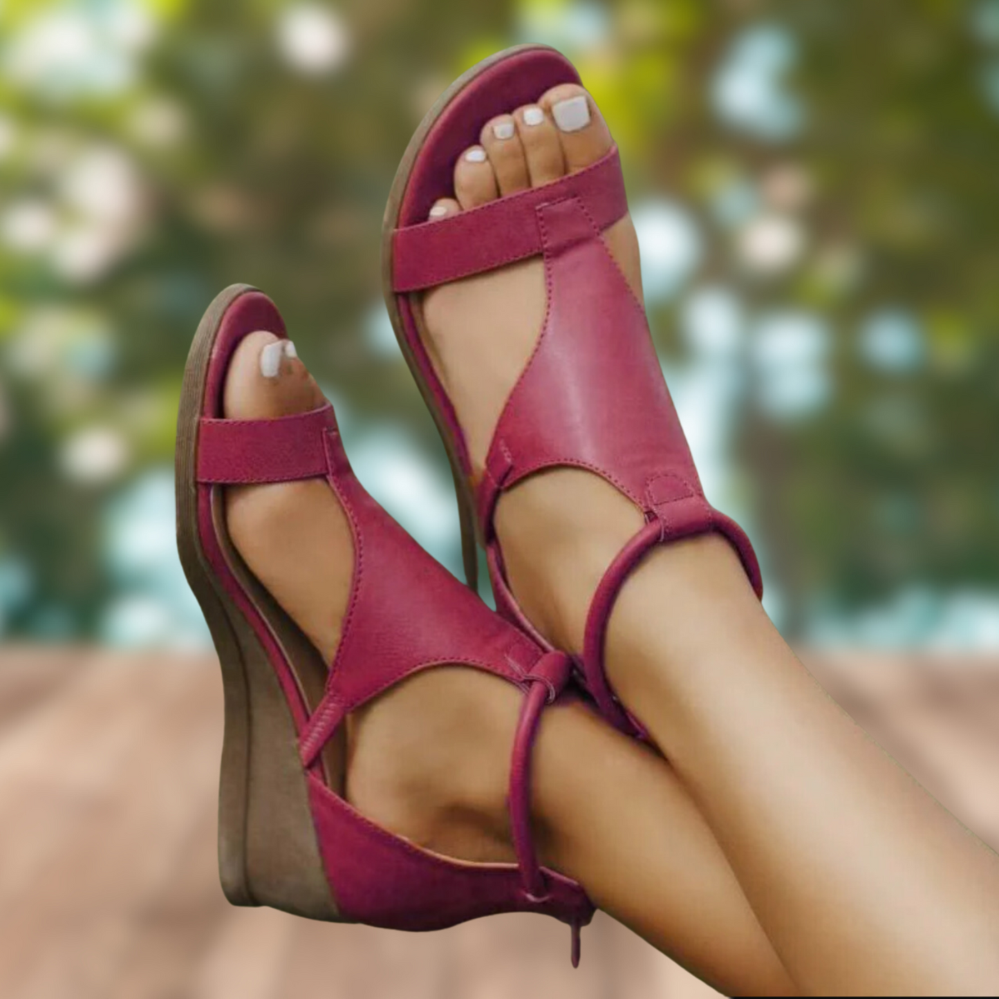 Olaia® | Beautiful And Super Comfortable Vintage Leather Sandals With Heels