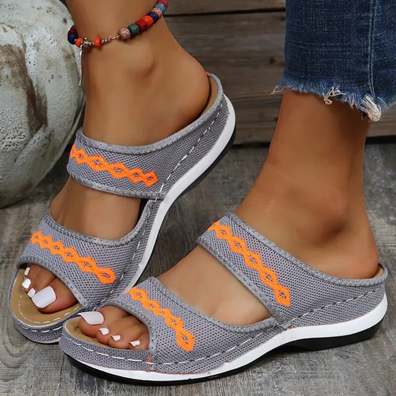 Helga® | Unique Orthopedic Leather Sandals