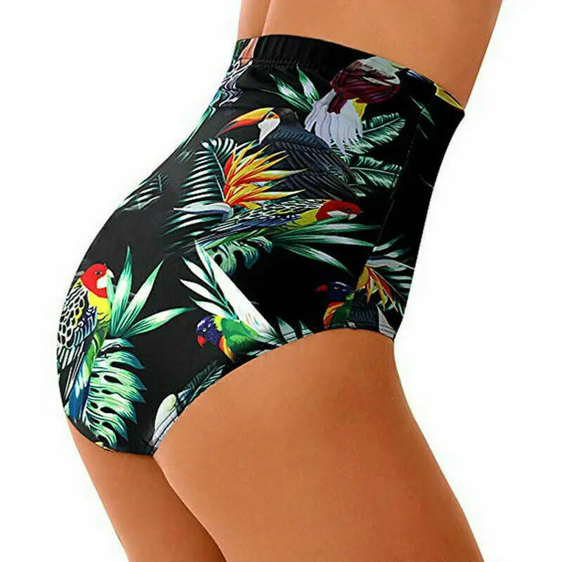 Noelia® | Summer Women High Waist Bikini Briefs Floral Swimwear