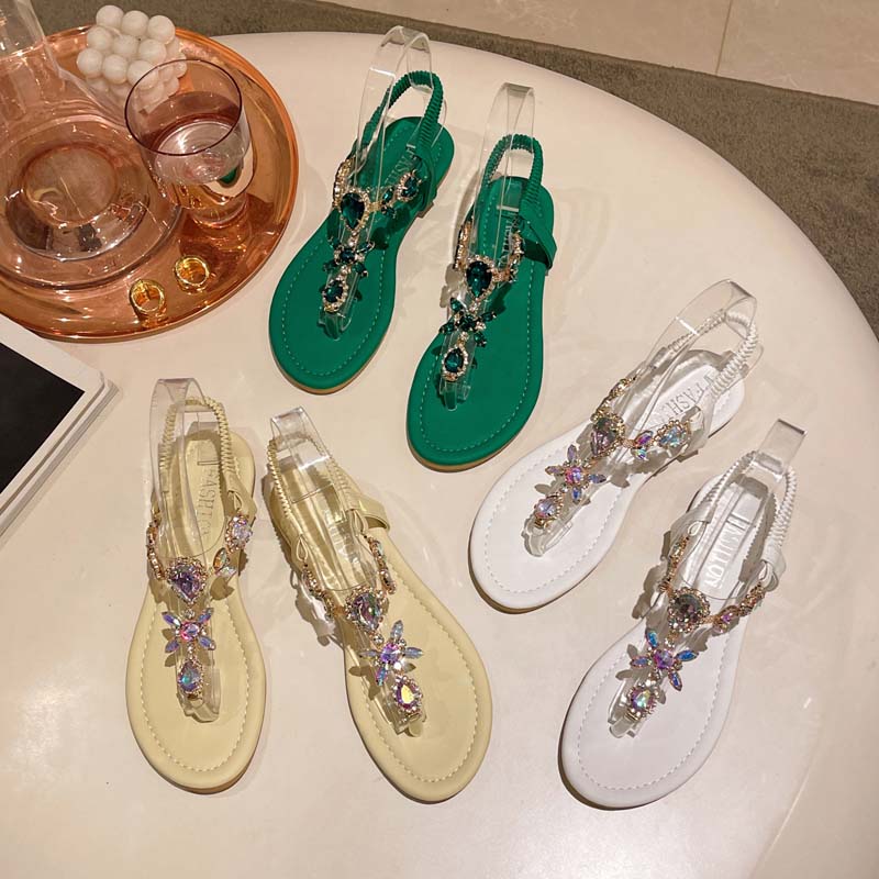 Gladys® | Glittering Sandals With Rhinestones