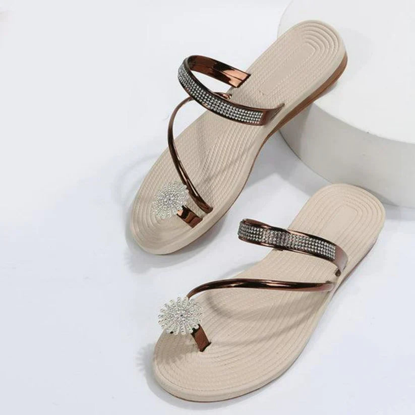 Natalie® | Sandals With A Pattern Of Snowflakes
