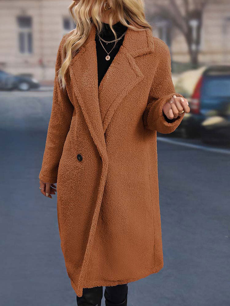 Angelika® | Autumn/winter coat made of faux leather
