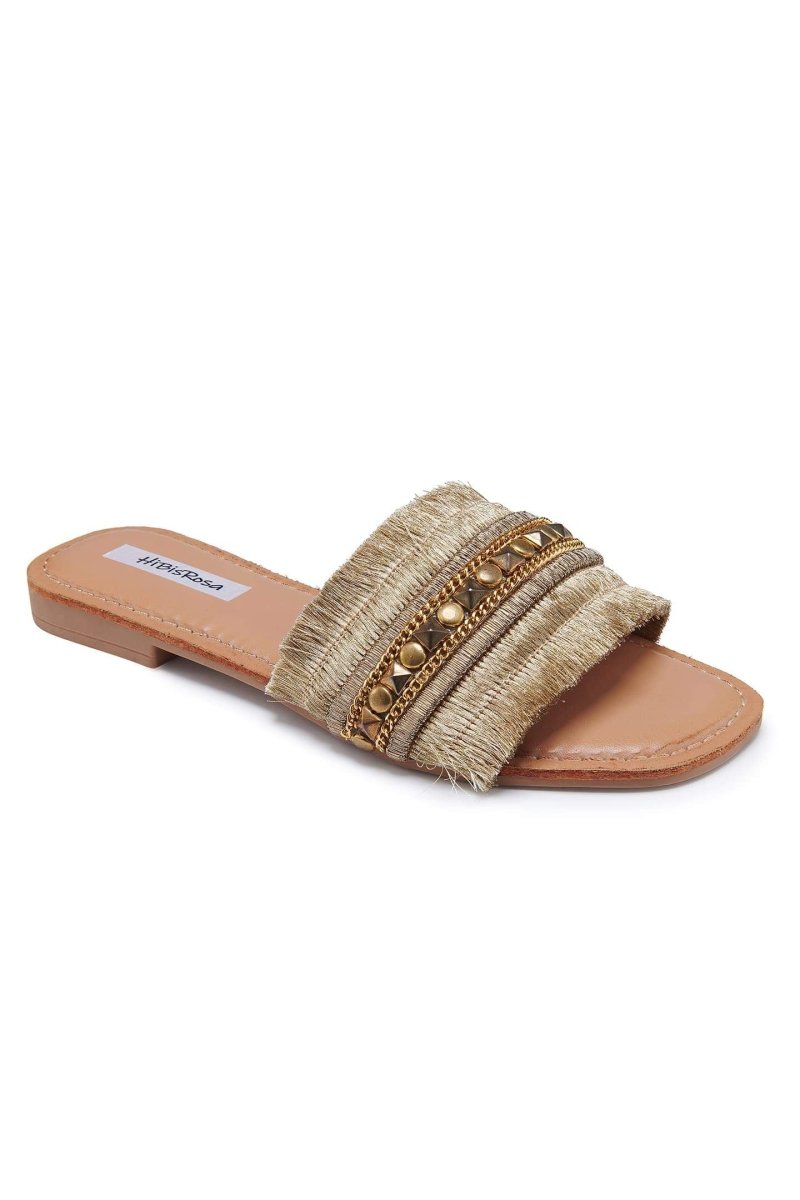 Marlee® | Flat Sandals With Metal Detailing