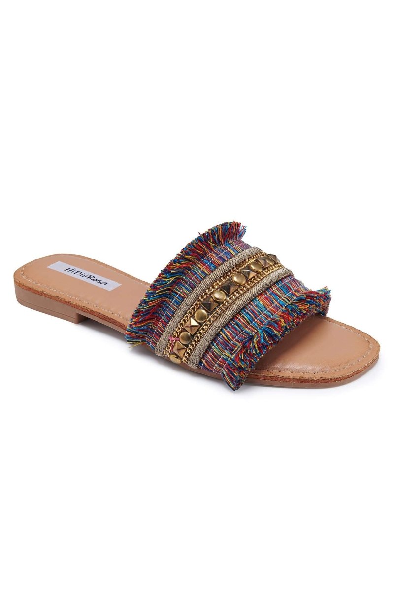 Marlee® | Flat Sandals With Metal Detailing