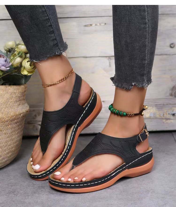 Irene® | Romanza Stylish wedge sandals for the summer beach look