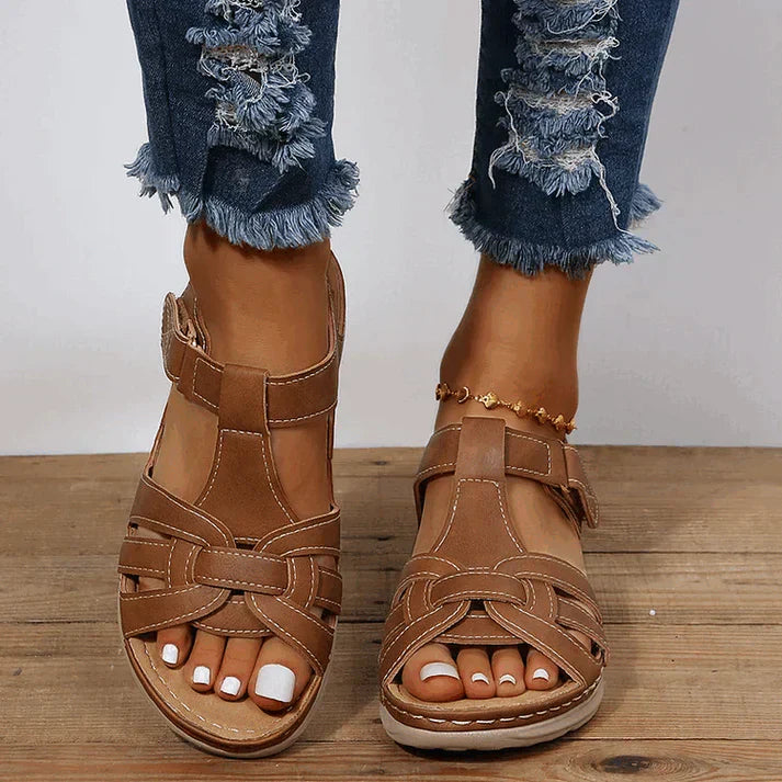 Margarita® | Orthopedic Comfort Sandals Made Of Vintage Leather
