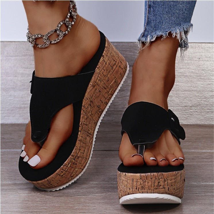 Paloma® | Toe Sandals With Cork Heel