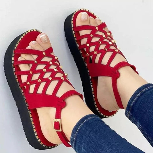 Selene® | Women'S Cutout Toe Platform Sandals Fashion
