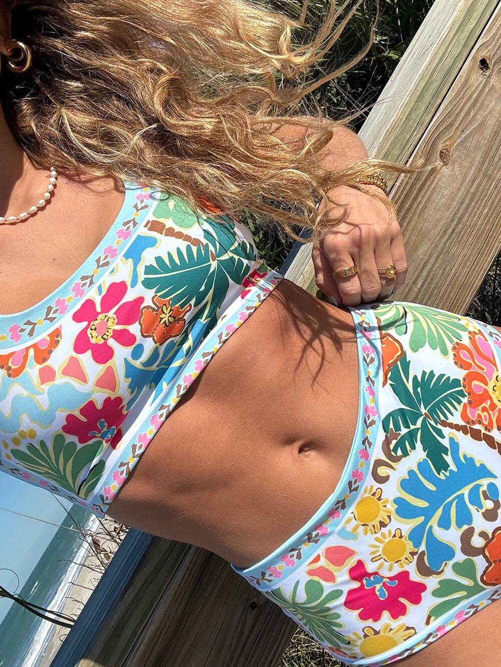 Catalina® | Elastic Floral Bikini With Support