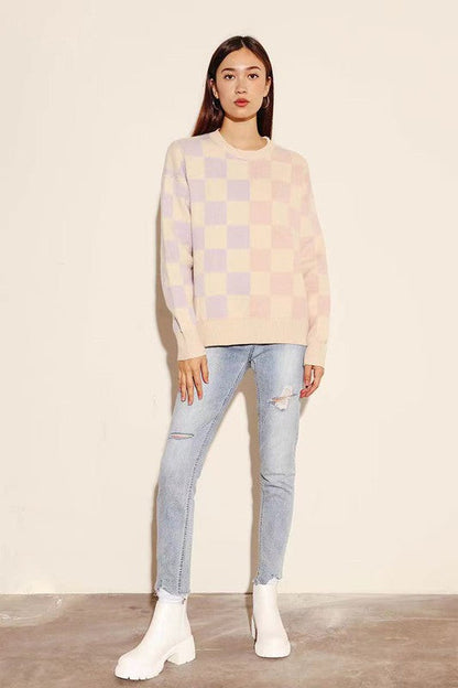 Paloma® | Jumper with a two-tone check pattern