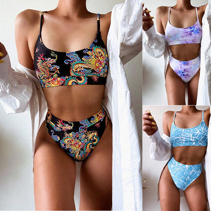 Marina® | Women's split print bikini swimwear