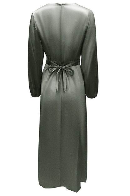 Hana® | Fashion Stars Solid Patchwork O-Neck A-Line Dresses