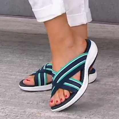 Valentina® | Women's platform sandals with elastic band