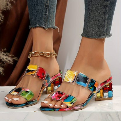Elizabeth® | Stylish Women'S Sandals With Glitter Details