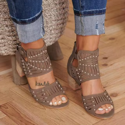 Holly® | Heeled Sandals With Hemstitch