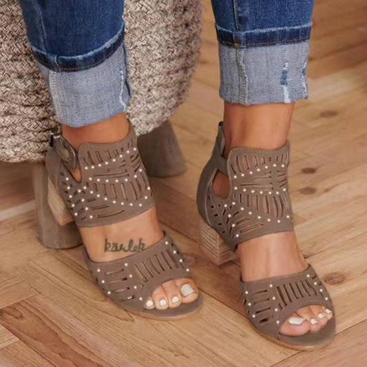 Holly® | Heeled Sandals With Hemstitch