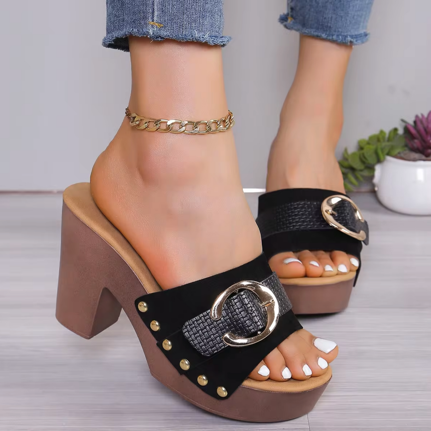 Courtney® | Open-Toe High-Heeled Sandals