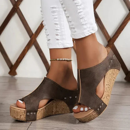 Barbara® | Leather platform sandals