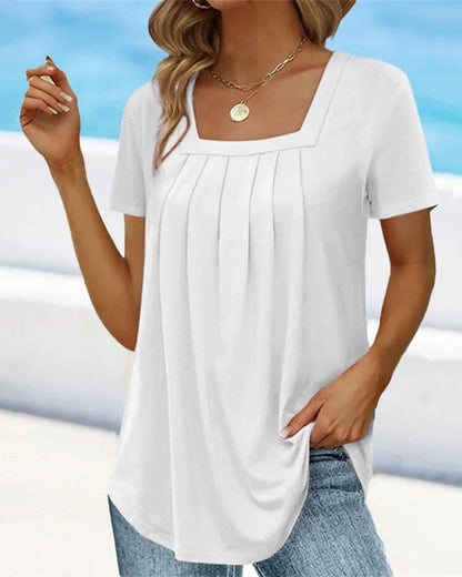 Adalyn® | Casual Square Neck Shirt
