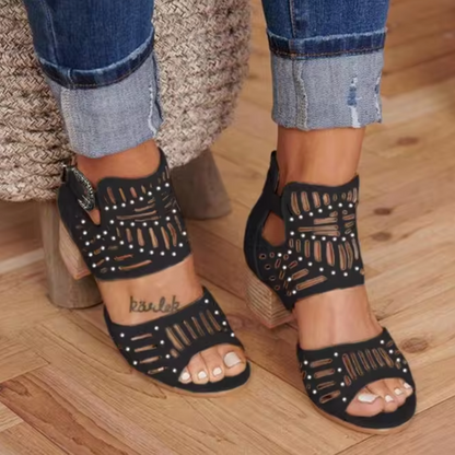 Holly® | Heeled Sandals With Hemstitch