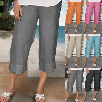 Abigail® | Casual linen trousers