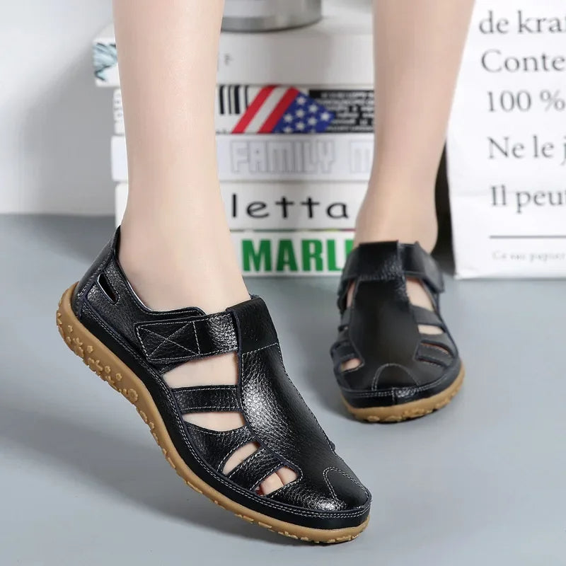 Esther® | Casual leather summer sandals for women