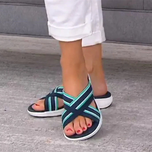 Valentina® | Women's platform sandals with elastic band