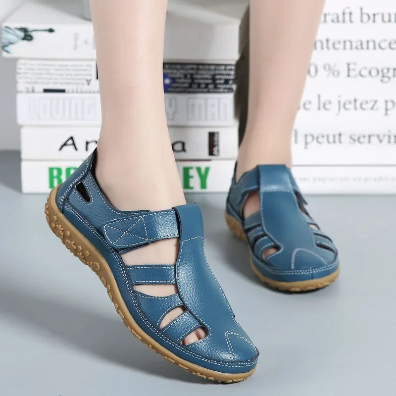 Esther® | Casual leather summer sandals for women