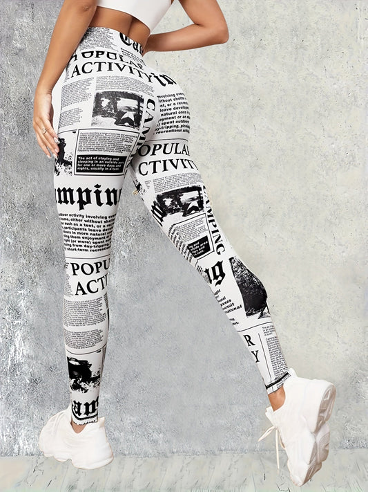 Adara® | Paper print leggings