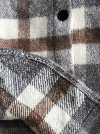 Thalía® | Plaid Pocketed Jacket
