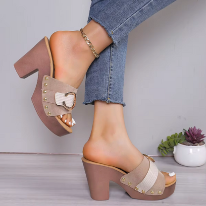 Courtney® | Open-Toe High-Heeled Sandals