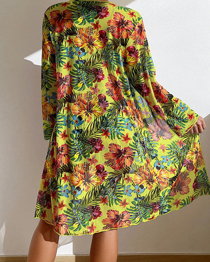 Angela® | Bikini and floral skirt
