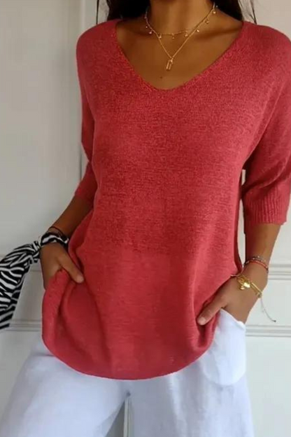Liana® | Knitted V-neck top