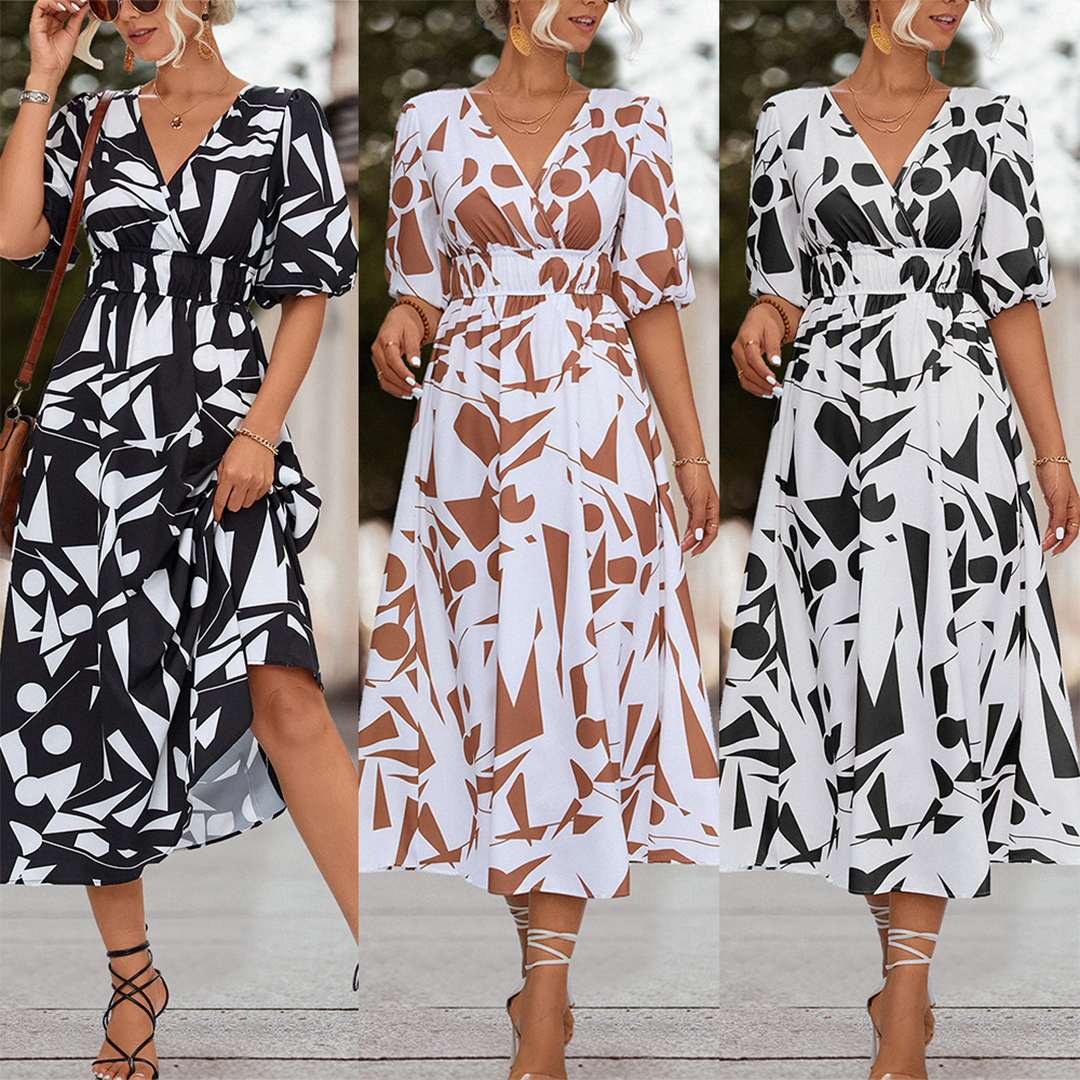 Oxana® | Casual Midi Dress With A V-Neck