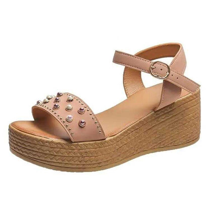 Sharon® | Chic Women Sandals Buckle Wedge