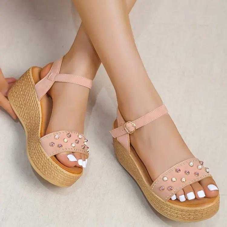Sharon® | Chic Women Sandals Buckle Wedge