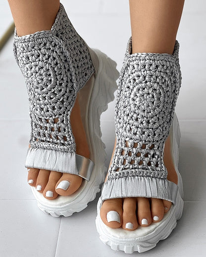 Juana® | Stylish Crochet Wedge Sandals For Women