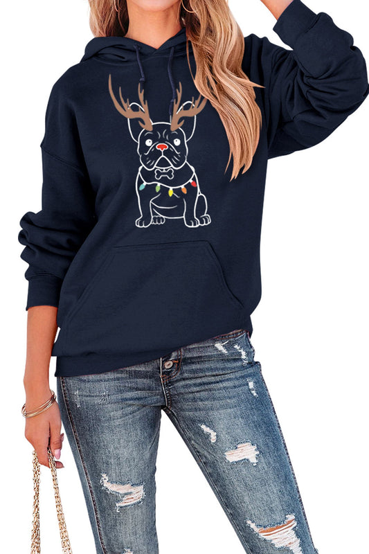 Lidia® | French Bulldog Christmas Graphic Hoodie